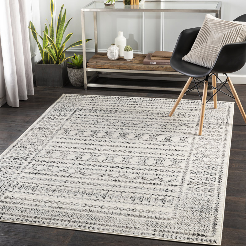 Foundry Select Southwestern Grey, Black Area Rug & Reviews Wayfair.ca